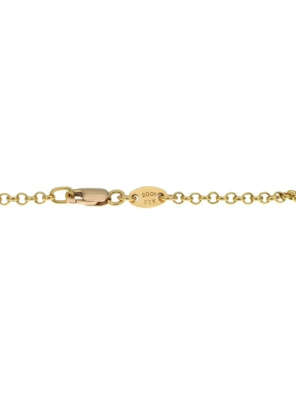 Chrome Hearts Roll Chain Necklace Gold